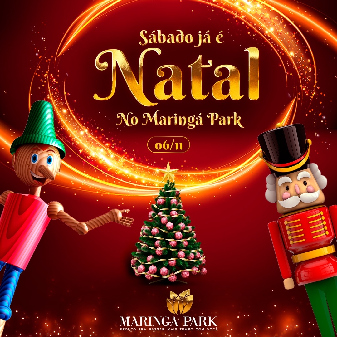 Início do Natal do Maringá Park será no sábado